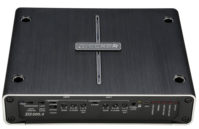 KICKER IQ500.4 Class-D 4 Channel Amplifier mit DSP 4-Kanal Verstärker 500 Watt