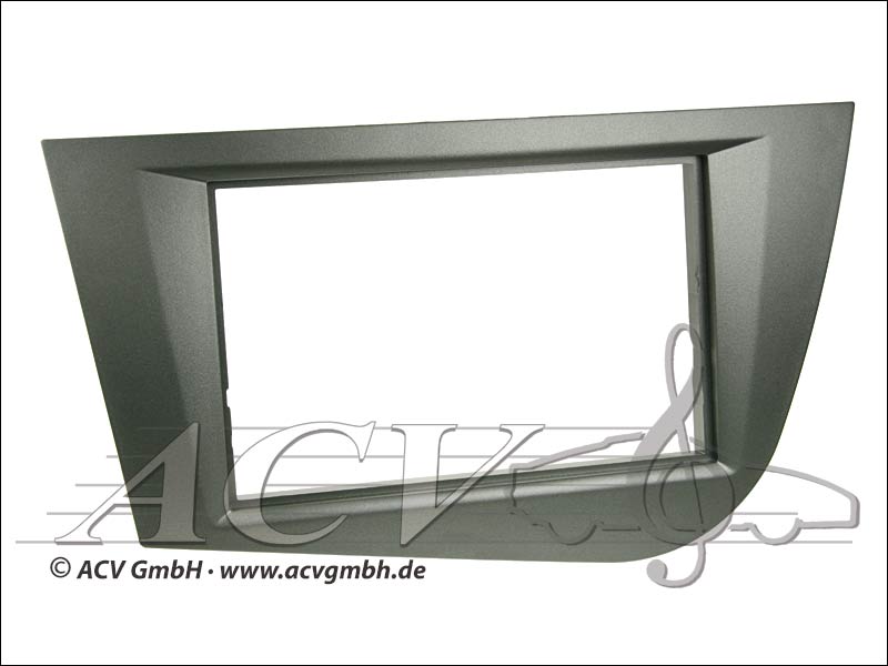 Radioblende Seat Leon Doppel DIN grau
