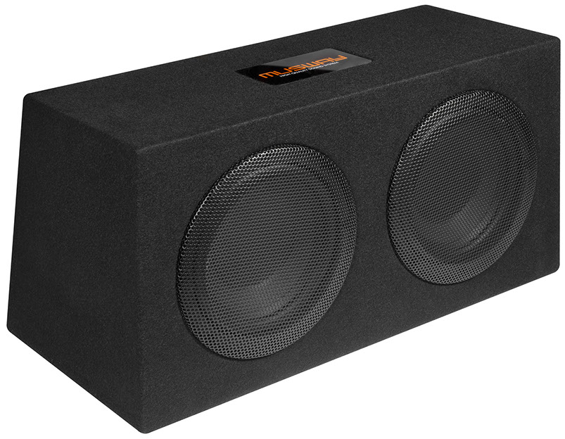 MUSWAY MR206Q Dual Bassreflex Subwoofer Bassreflexbox 2 x 16,5 cm (6.5“) Woofer