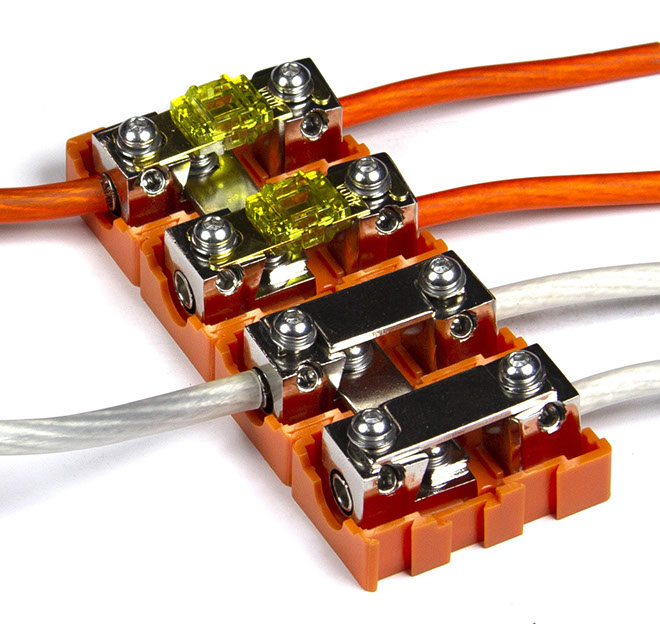 MUSWAY MFB100 Modular Mini-ANL Sicherungshalter Kabelquerschnitte bis zu 20 mm²