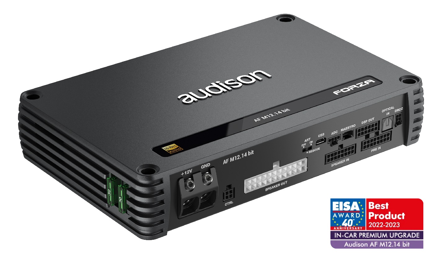 Audison Forza AF C8.14 bit | 8-Kanal Endstufe mit DSP 800 W Audison Forza AF C8.14 bit | 8-Kanal Endstufe mit DSP 800 W