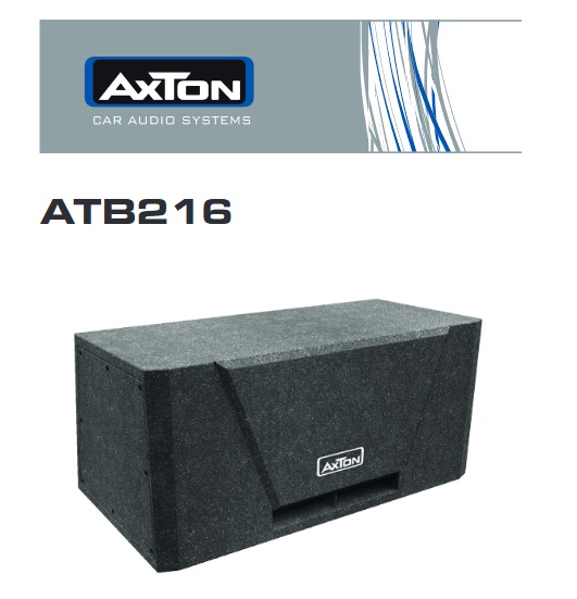 Axton ATB216 kompakter Bandpasssubwoofer 2x 16cm Gehäusesubwoofer 250 Watt