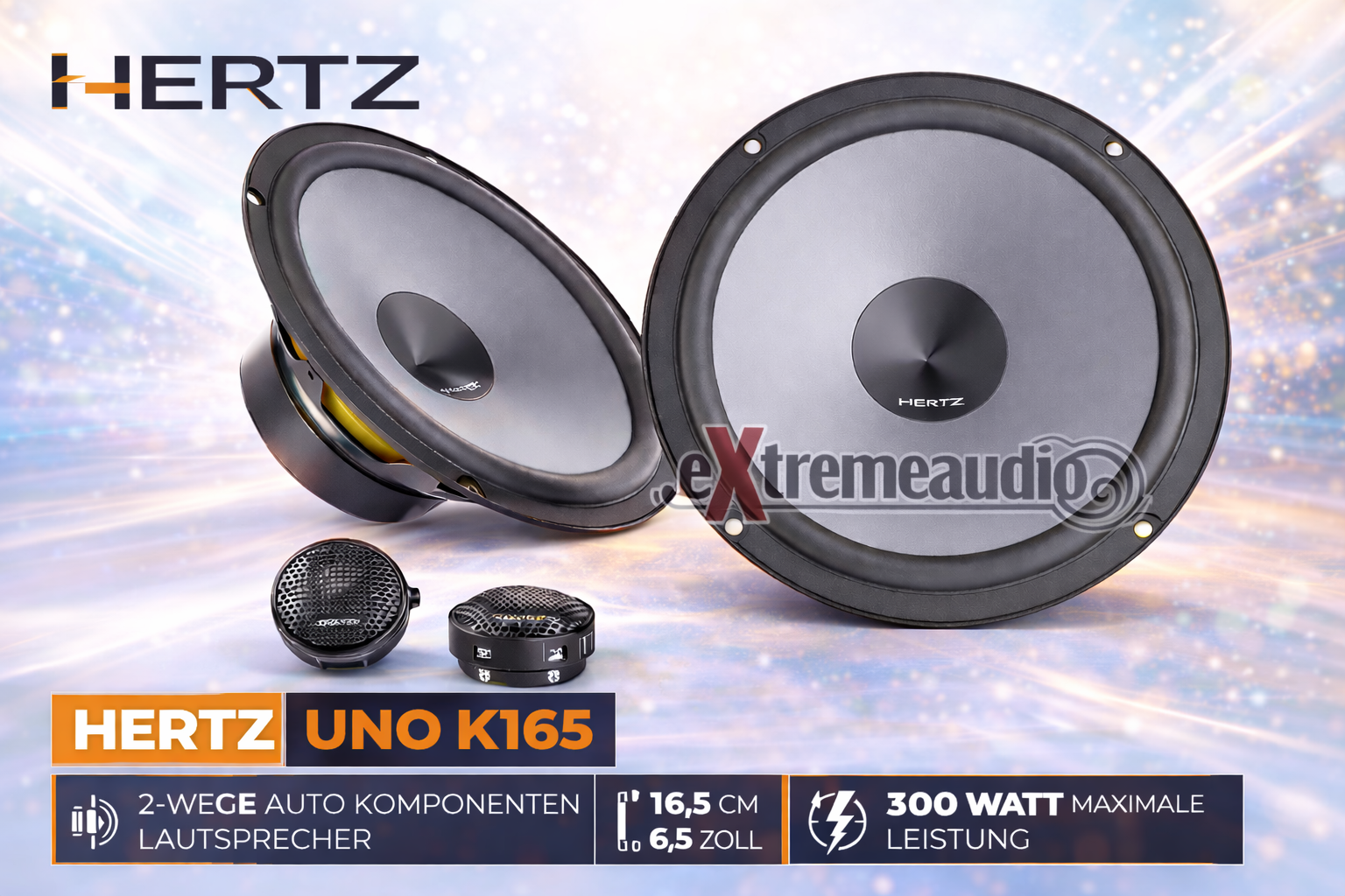 Hertz K165 16cm 2-Wege Compo-Lautsprecher UNO Serie 165mm, 75 Watt RMS