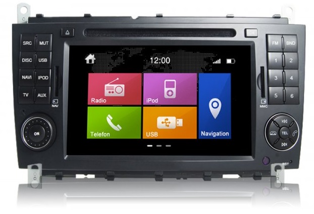 Dynavin DVN-MBC Multimedia Navigation N7 Plattform für Mercedes C-Klasse (W203) 04/2004 - 11/2007 inkl. Navigationssoftware iGo Primo