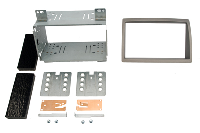 RTA 002.456-0 Double DIN mounting frame with black ABS sheet metal frame
