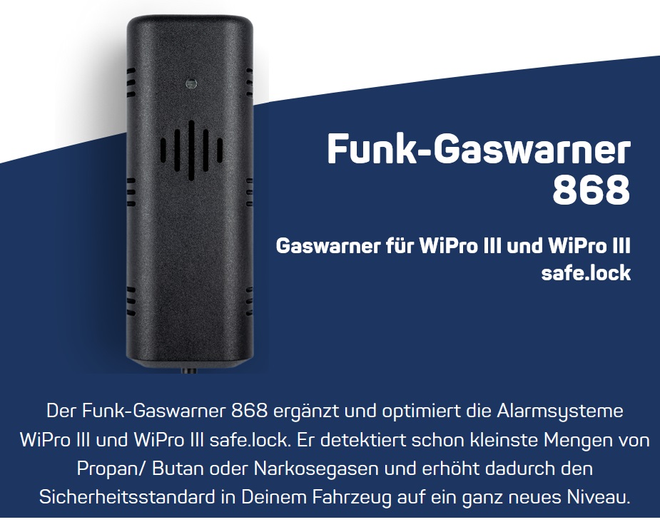 Thitronik 100759 Funk Gaswarner für Alarmsysteme WiPro III und WiPro III safe.lock