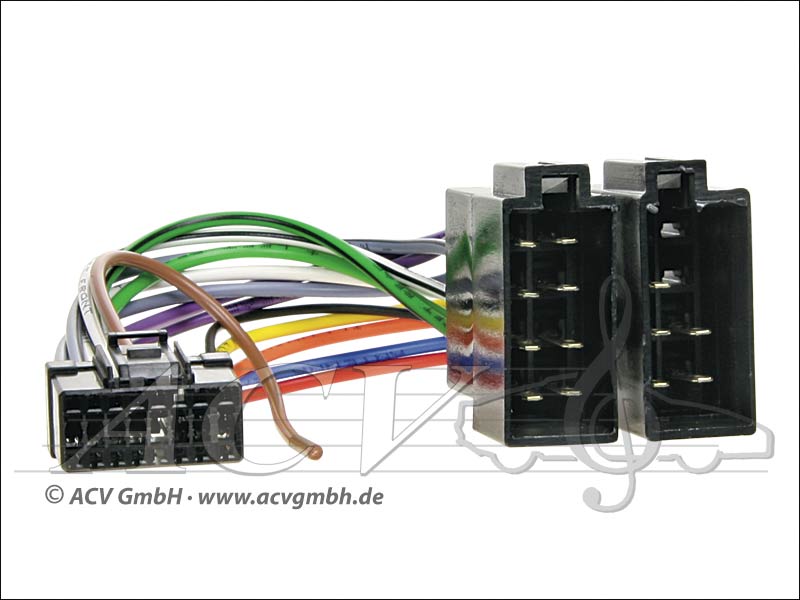 ACV 453001 Pioneer Radioanschlusskabel Markenradios -> ISO