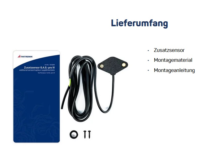 Thitronik 101289 Zusatzsensor G.A.S.-pro III - erkennt Propan, Butan und Narkosegas