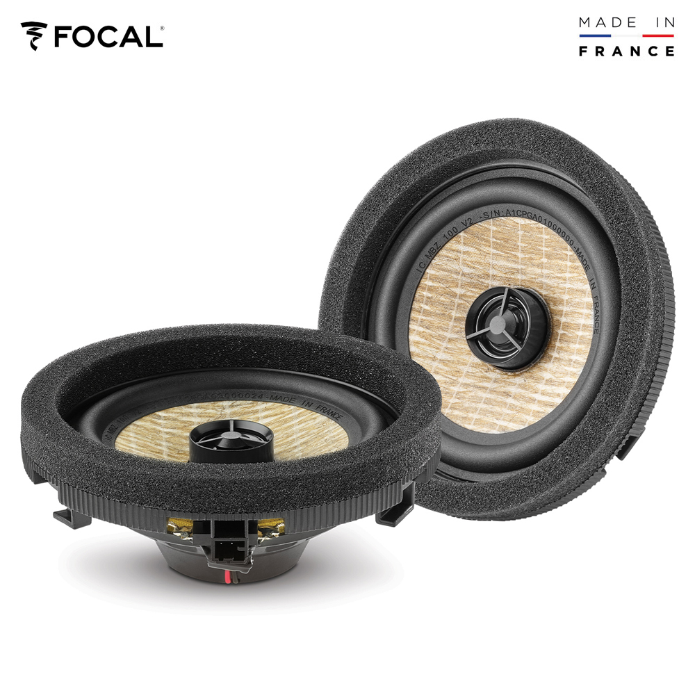  Focal IC-MBZ-100-V2 10 cm (4") 2-Wege Koaxial Lautsprecher Set kompatibel mit Mercedes Benz Fahrzeuge C-Klasse, E-Klasse, S-Klasse, GLC, EQE, EQS, CLS
