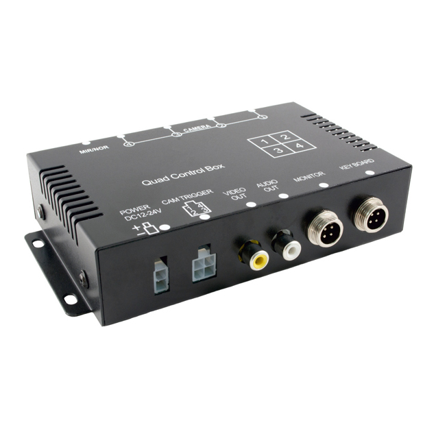 AMPIRE SW-QUAD-4P Videosplitter Heavy Duty (Single/Quad) für 4 Videokameras 