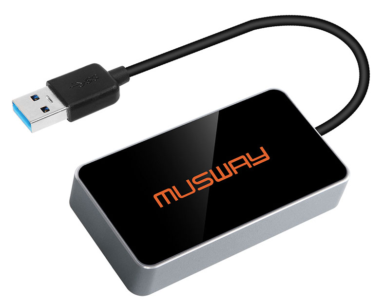 MUSWAY BTS-HD USB Bluetooth Dongle Audiostreaming unterstützt HD Audio für M4+, M6, M12, D8, DSP68/Pro oder Tune12