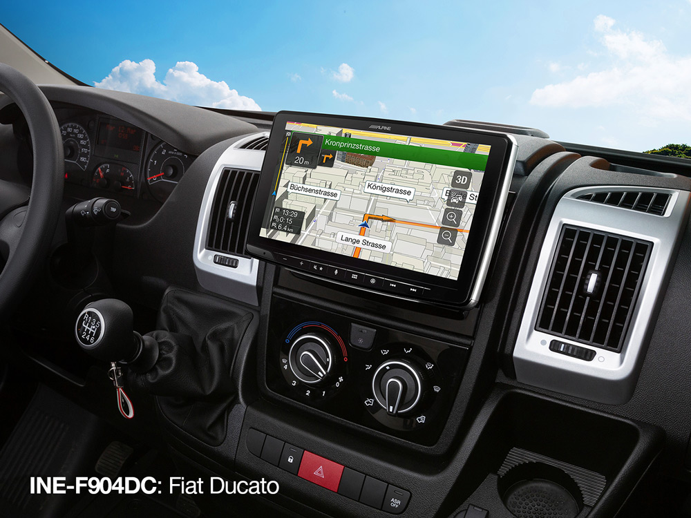 Alpine INE-F904D 1-DIN Navigationssystem mit 9-Zoll Touchscreen, DAB+, HDMI und Apple CarPlay /Android Auto 