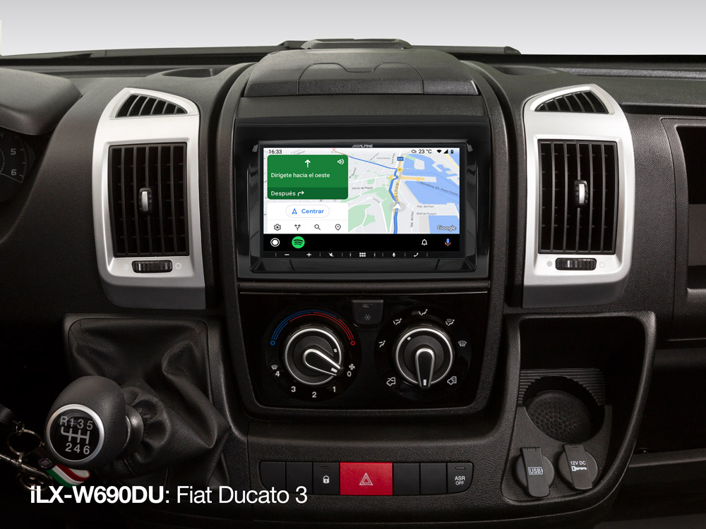 Alpine iLX-W690DU Autoradio und Digital Media Station für Fiat Ducato 3, Citroen Jumper 2, Peugeot Boxer 2, Opel Movano inkl. DAB+, Apple CarPlay und Android