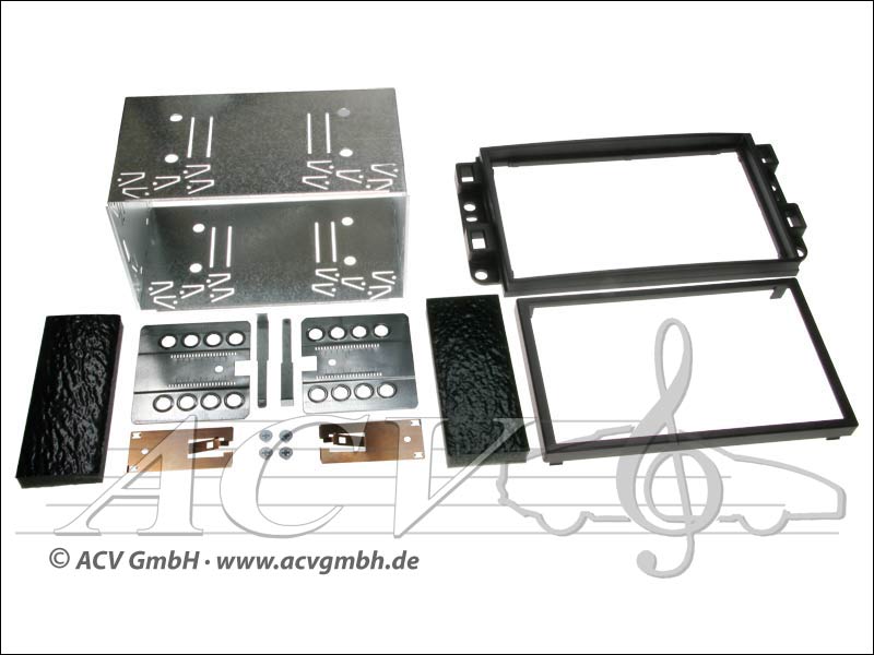 Double-DIN installation kit rubber touch Chevrolet Aveo / Captive / Epica 