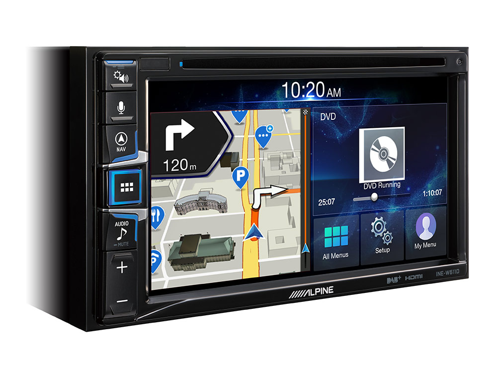 Alpine INE-W611DC Navigationssystem mit Reisemobilsoftware, DAB+, 16,5 cm (6,5-Zoll) Display, CD/DVD Wiedergabe, Apple CarPlay und Android Auto Unterstützung