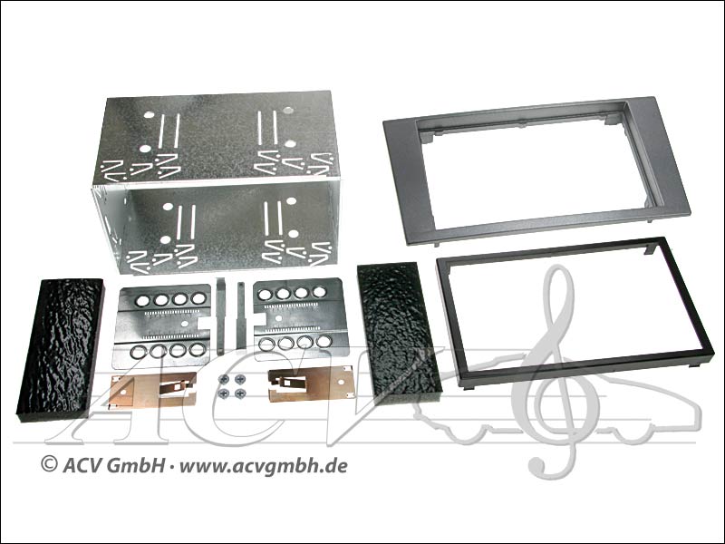 Double-DIN installation caoutchouc kit tactile Ford Mondeo 2003 -> 