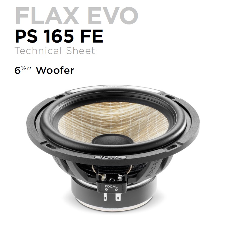 Focal PS165FE FLAX EVO-Serie 16,5 cm (6.5") 2-Wege Kompo Lautsprecher Set 140 Watt