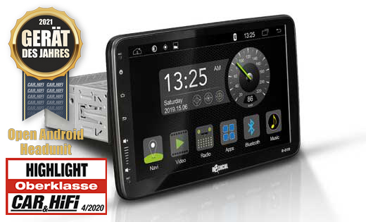 RADICAL R-D111 10.1" 1DIN DAB+ Infotainer (HDMI) Android Autoradio TFT
