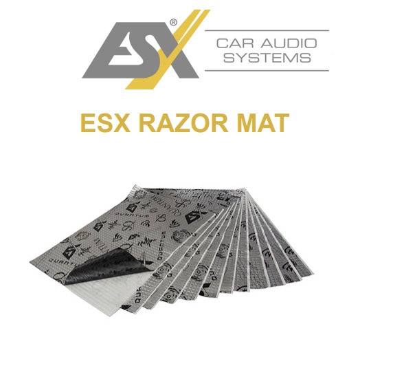 ESX QRM 18 QUANTUM Razor Mat AluButyl selbstklebend Set 12 Platten a 700 x  500 mm (4,2 qm) Aluminium-Butyl