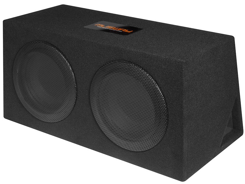 MUSWAY MR206Q Dual Bassreflex Subwoofer Bassreflexbox 2 x 16,5 cm (6.5“) Woofer