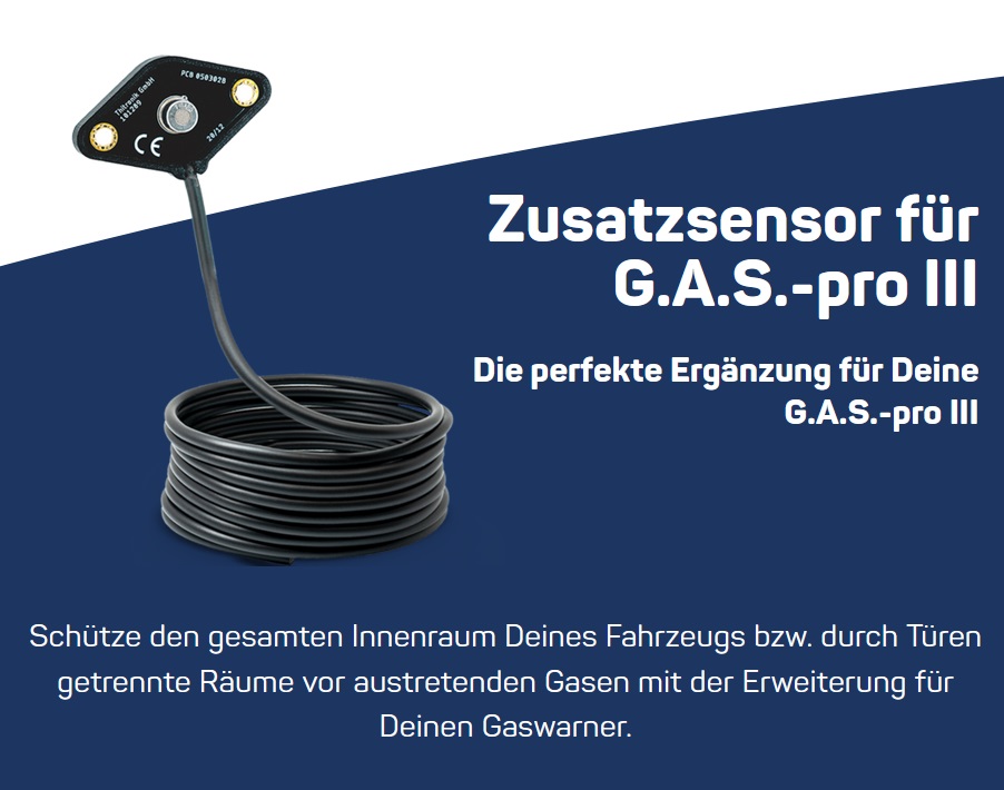 Thitronik 101289 Zusatzsensor G.A.S.-pro III - erkennt Propan, Butan und Narkosegas