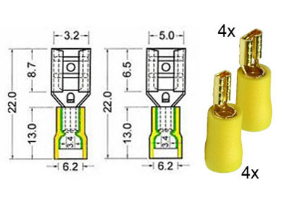 RTA 152.102-0 Assortment contains gilt receptacles