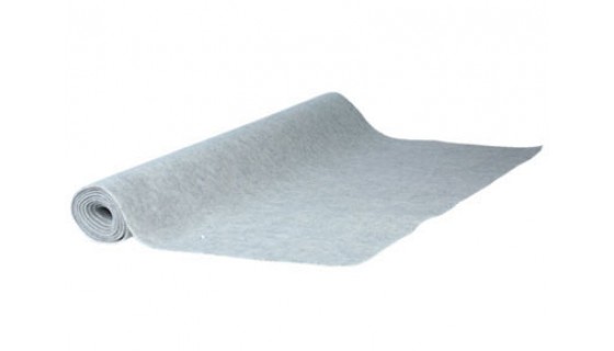 RTA 250.996-2 tappeto di copertura permeabile al suono liscio, il 65% poly, Acryl250gr / m² marmo bianco 1,5x5 m