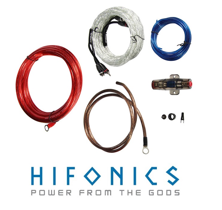 HIFONICS HF10WK Verstärker Kabelkit Anschluss Set 10 mm² bis 1000 Watt