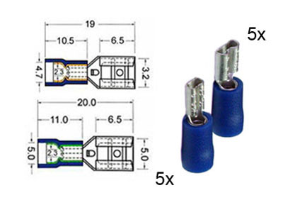 RTA 151.101-0 Sortiment Flachsteckhülsen