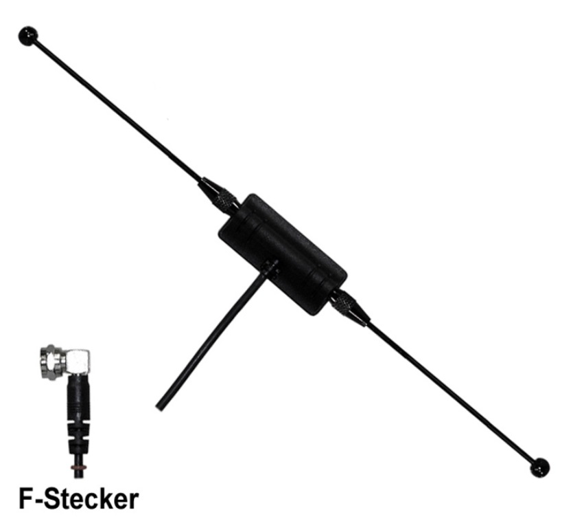 AMPIRE ANT300 DVB-T Aktiv-Antenne mit 20dB Verstärkung, F-Stecker