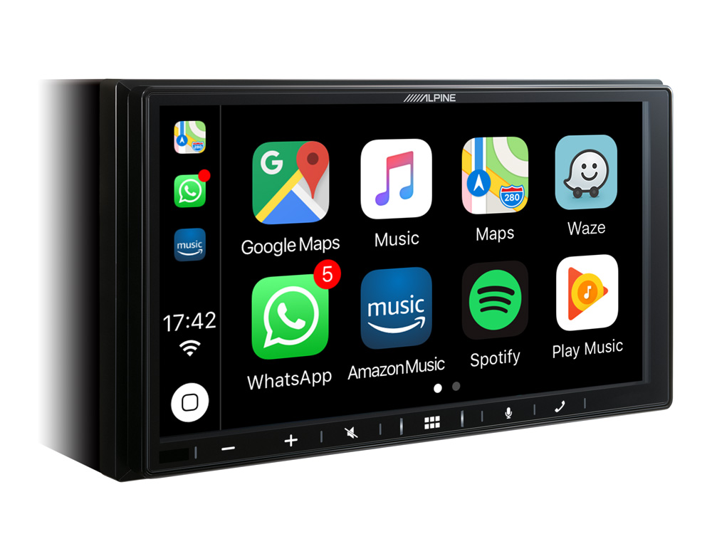 Alpine iLX-W650BT Digital Media Station mit 7-Zoll Display, Apple CarPlay und Android Auto Unterstützung