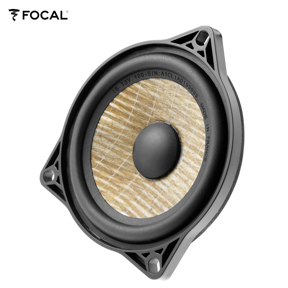 Focal IS-T3Y-100 10 cm (4") 2-Wege Kompo Lautsprecher Set kompatibel mit Tesla  Model 3 Standard, Sr+, Premium Lr Mr, Model Y Standard Sr, Y Premium Lr für Türen vorne