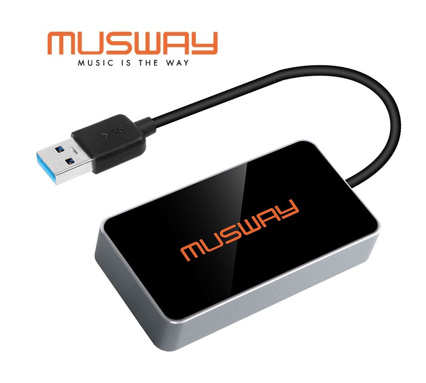 MUSWAY BTA2 USB Bluetooth Dongle mit APP-Anbindung Audio/APP für M4+v3, M6v3, D8v3, DSP68, TUNE12