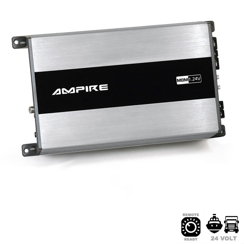 AMPIRE MBM1.24V-4G 1-Kanal Endstufe Verstärker 500 Watt, Class D, 24 Volt für LKW, Busse und Boote mit 24 Volt   