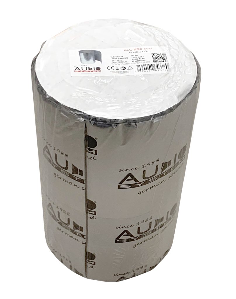  Audio System ALU 250 EVO ALUBUTYL Alu-Kautschuk Dämmmaterial 10 m x 0,25 m = 2,5m²