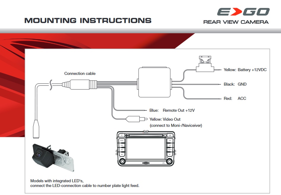 ZENEC RCE4601> ZE-E GO Mercedes Rearview 