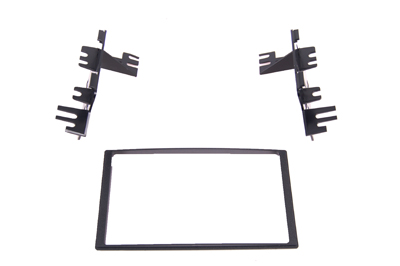 RTA 002.421-0 Double DIN mounting frame, black ABS version