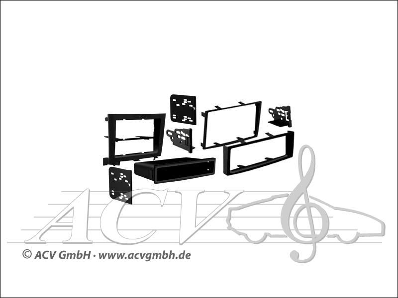 Doppel-ISO Einbaukit für Honda CR-V