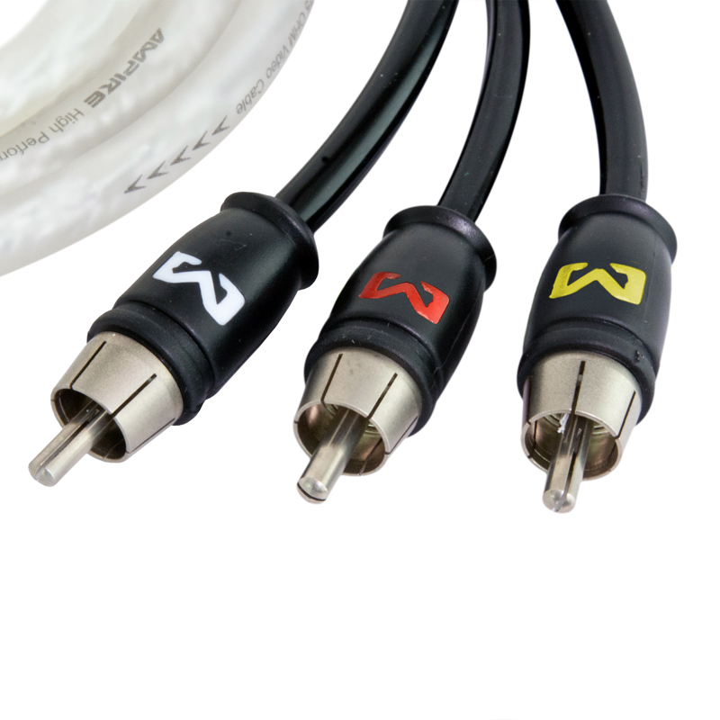 AMPIRE XAV550 AV-Kabel 550cm, 3-Kanal Audio/Video-Cinchkabel X-Link Serie 