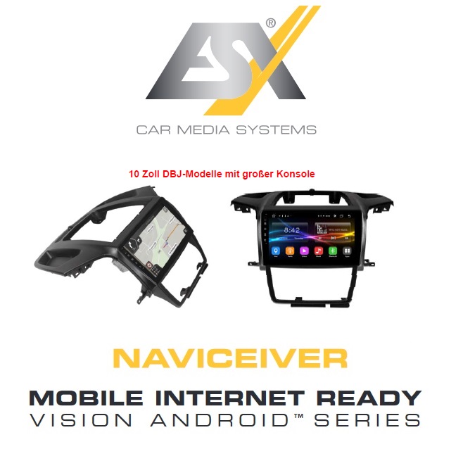 ESX VNC1045-A61 Autoradio Navigation für Fiat Ducato Typ 250 und Typ 290, Citroen Jumper Typ 250 und Typ 290, Peugeot Boxer Typ 250 und Typ 290 mit Navisoftware