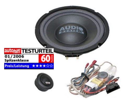 Audio System X 200 T5 X-Series 2-way spécial pour VW Bus T5, Touran