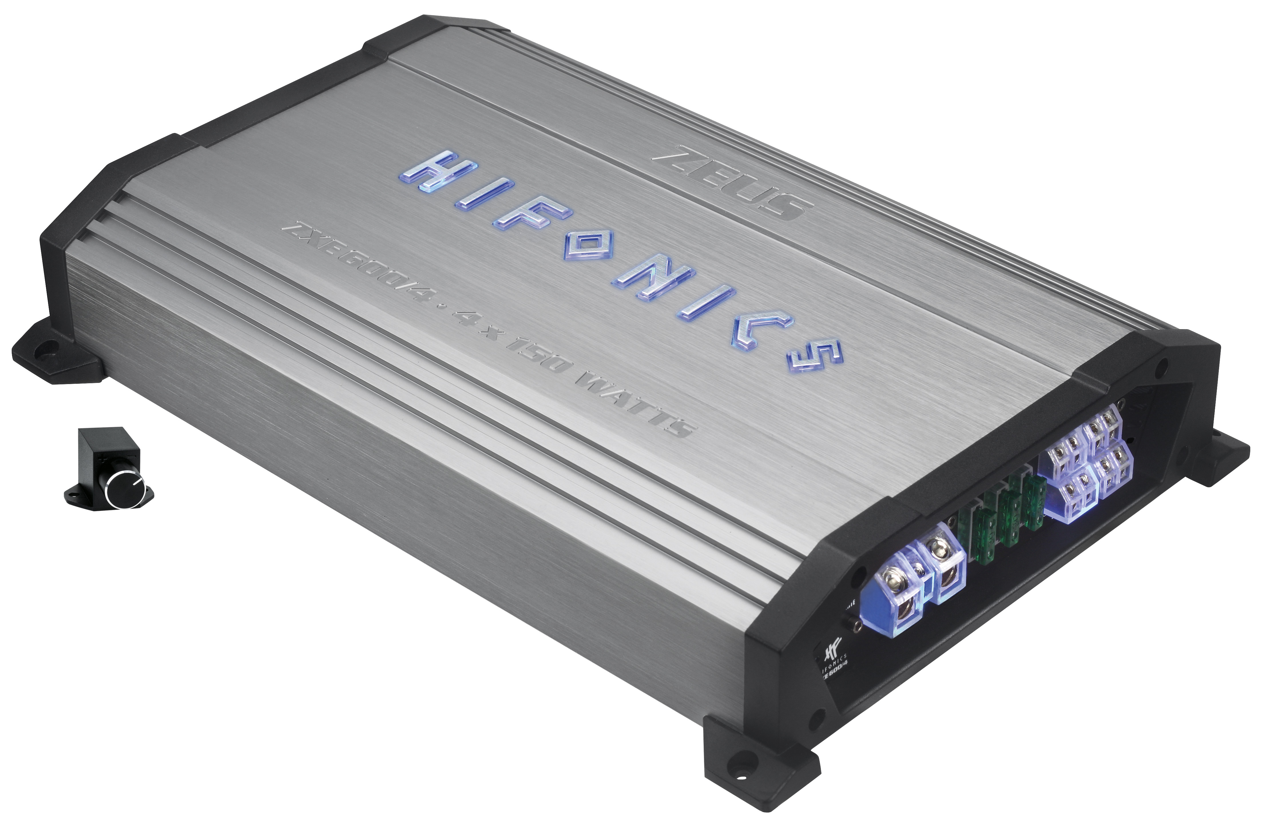 Hifonics Zeus 600 Watt 4-Channel Amplifier - 4 Ohm AB Class Car Audio Amp