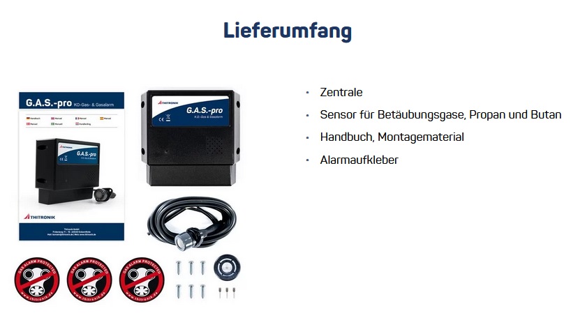 Thitronik 100001 G.A.S.-pro Modulares Gaswarnsystem für den Festeinbau