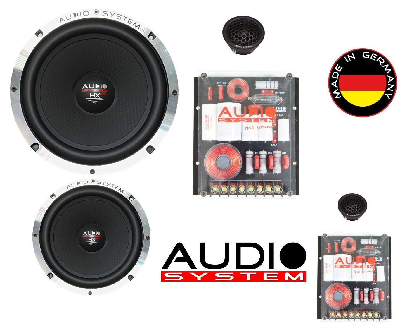 Audio System HX165-4 DUST EVO3 2-Wege HIGH END Doppel Kompo System 16,5 cm Lautsprecher