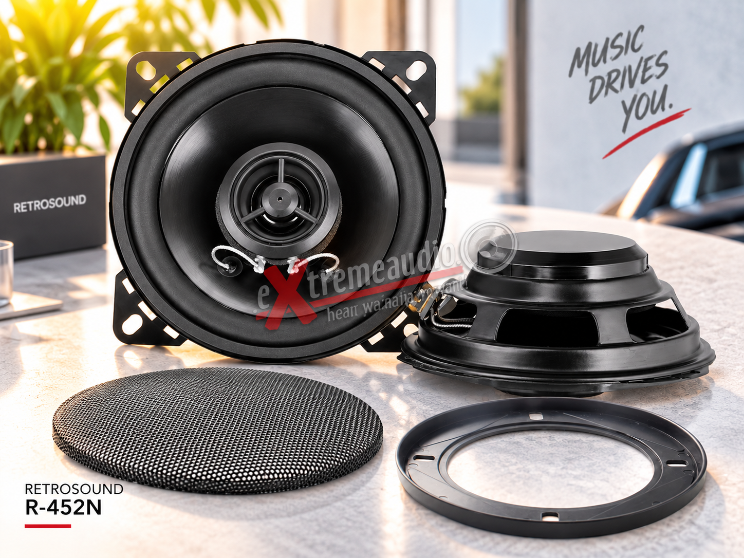 AMPIRE R-452N RETRO SOUND Speaker 4.5 ", 114mm (coppia) 