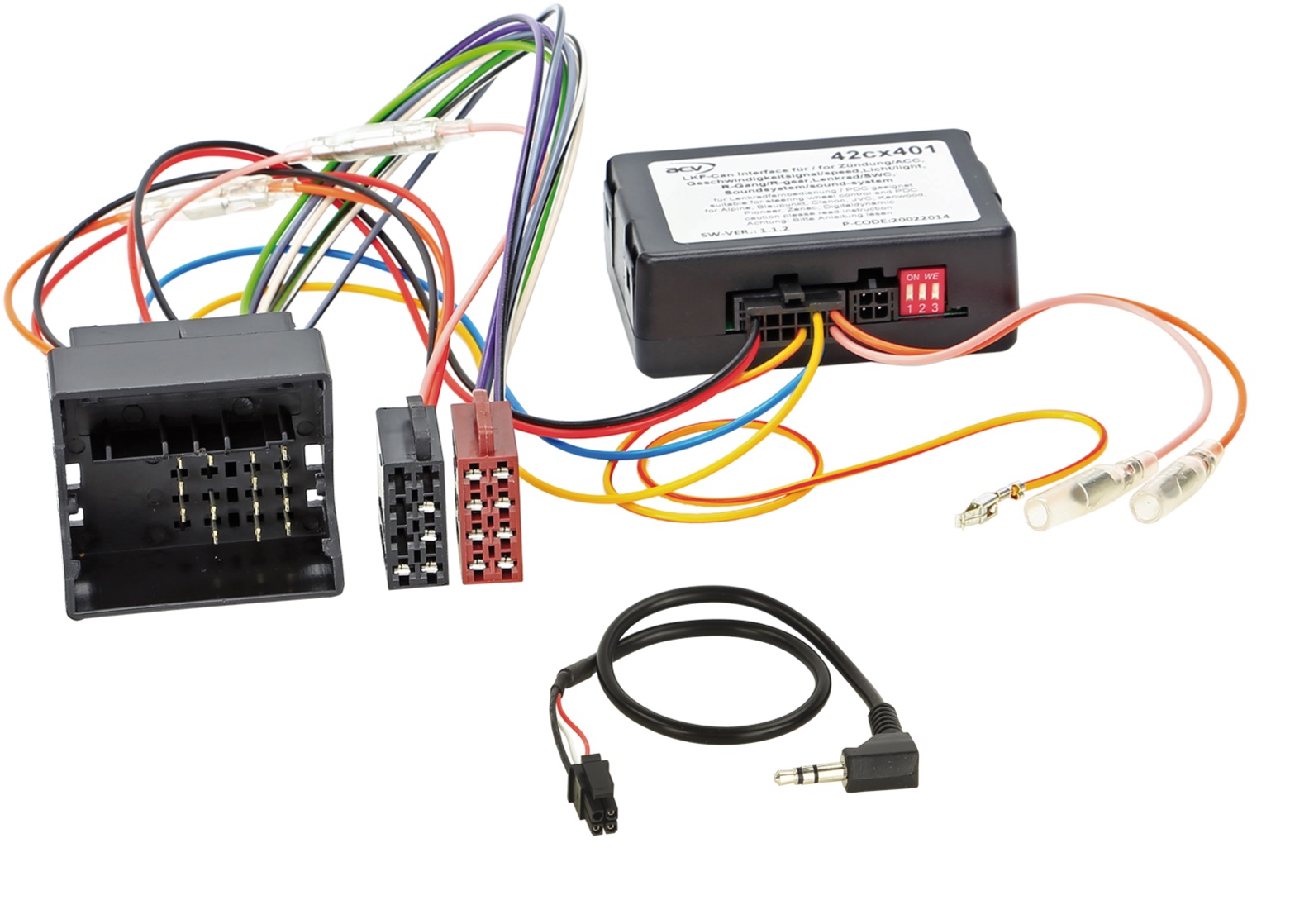ACV 42-1120-301 Lenkradadapter kompatibel mit Ford Focus, C-Max, Mondeo, S-Max, Galaxy, Kuga > Pioneer   