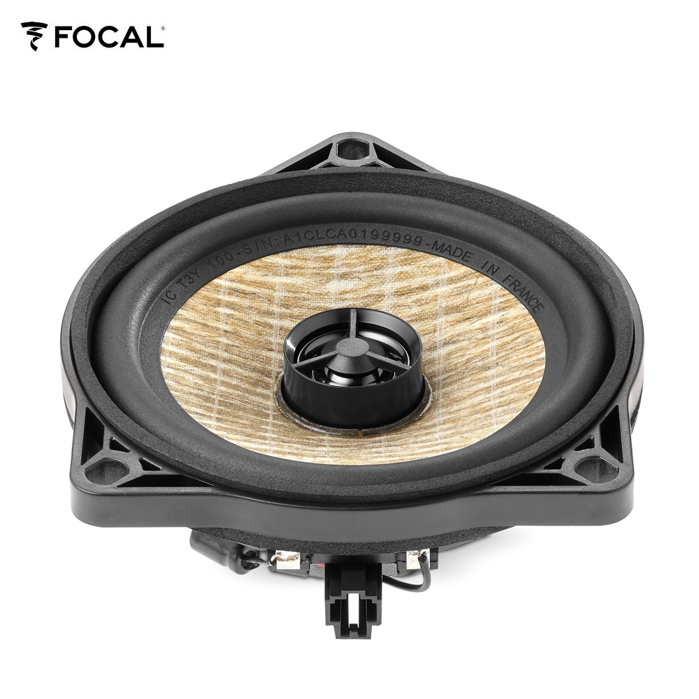 Focal IC-T3Y-100 10 cm (4") 2-Wege Koaxial Lautsprecher Set kompatibel mit Tesla Model 3 Standard, Sr+, Premium Lr Mr, Model Y Standard Sr, Y Premium Lr für Türen hinten