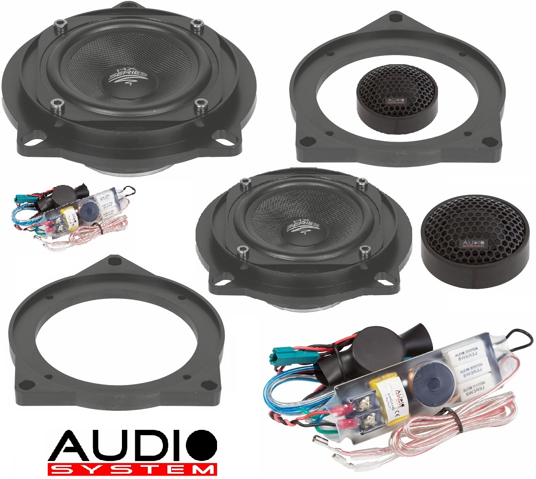 Audio System X100 BMW X-Series a 2 vie anteriore del sistema Audio System X 100 BMW