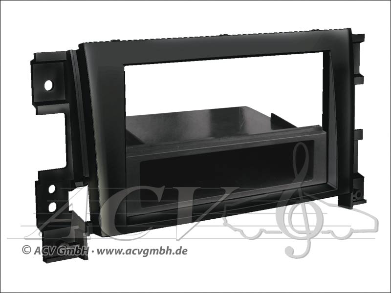 ACV 281294-02 2-DIN Radioblende mit Ablagefach Suzuki Grand Vitara JT schwarz