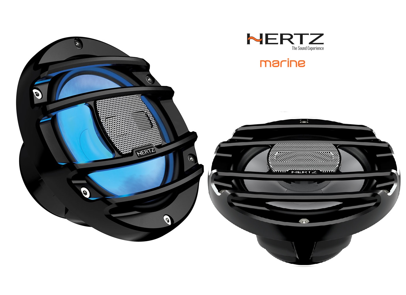 HERTZ HMX 6.5 S-LD - 6.5" 4Ohm POWERSPORTS COAX RGB LED SET Lautsprecher Boote Marine Outdoor